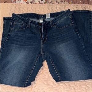 Time and Tru Women's Deep Blue Straight Leg Jeans